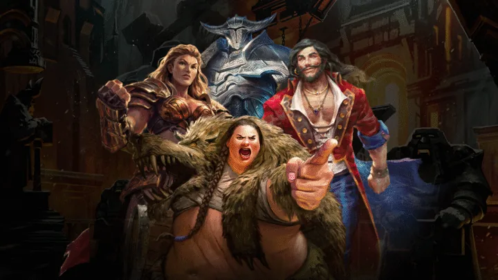 Banner com heróis Guardian de Flesh and Blood