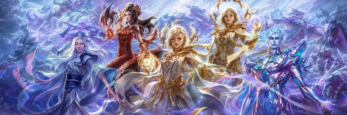 Banner com heróis Illusionist de Flesh and Blood