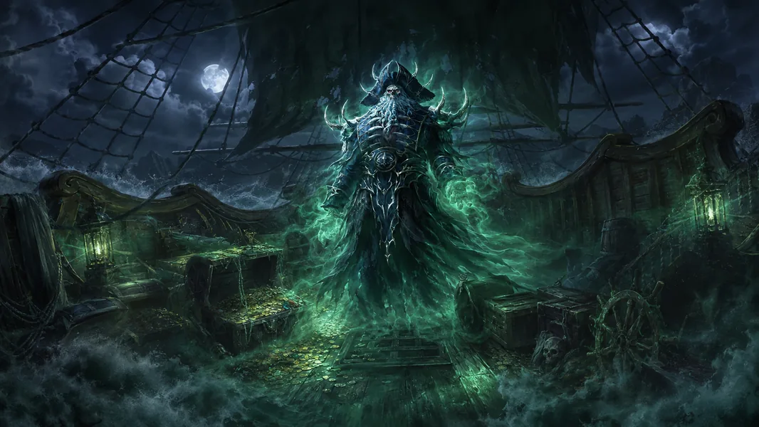 Banner com heróis Necromancer de Flesh and Blood